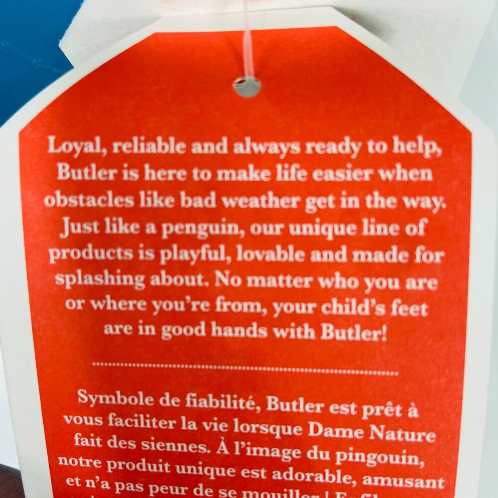 Butler Emperor Teal Tales Overboot 12 Toddlers - Picture 9 of 13